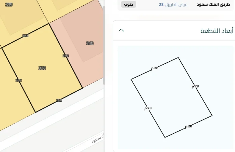 ارض للبيع بحي الأخضر